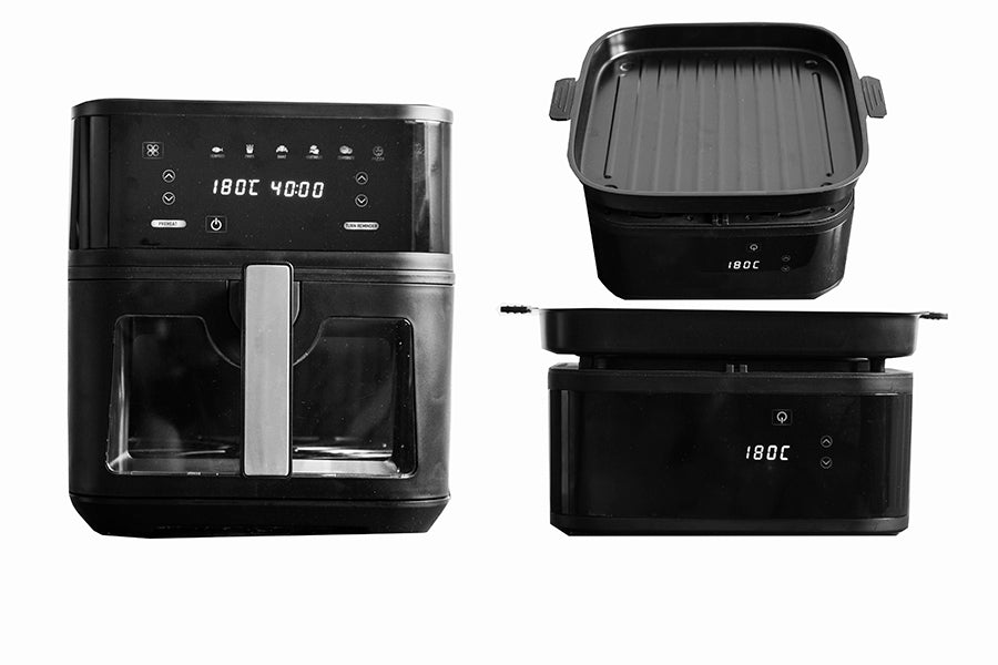 Air fryer 2 en 1 DuoGrill 8L – photo réelle en situation